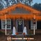 33 ft 400 LED Orange Icicle Halloween Lights – Connectable Outdoor Waterproof String Lights with 8 Modes, Timer & Memory Function for Halloween, Thanksgiving, Patio & Christmas (Orange)